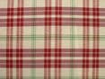 Prestigious Textiles Red / Apple / Cream Check  Curtain / Soft Furnishing Fabric